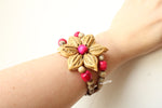 Soft Surroundings Vintage Seed Flower Cuff Bracelet