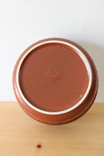 Pfaltzgraff Mission Flower Rust Brown Circular Serving Dish | 9"