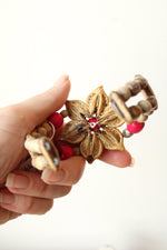 Soft Surroundings Vintage Seed Flower Cuff Bracelet