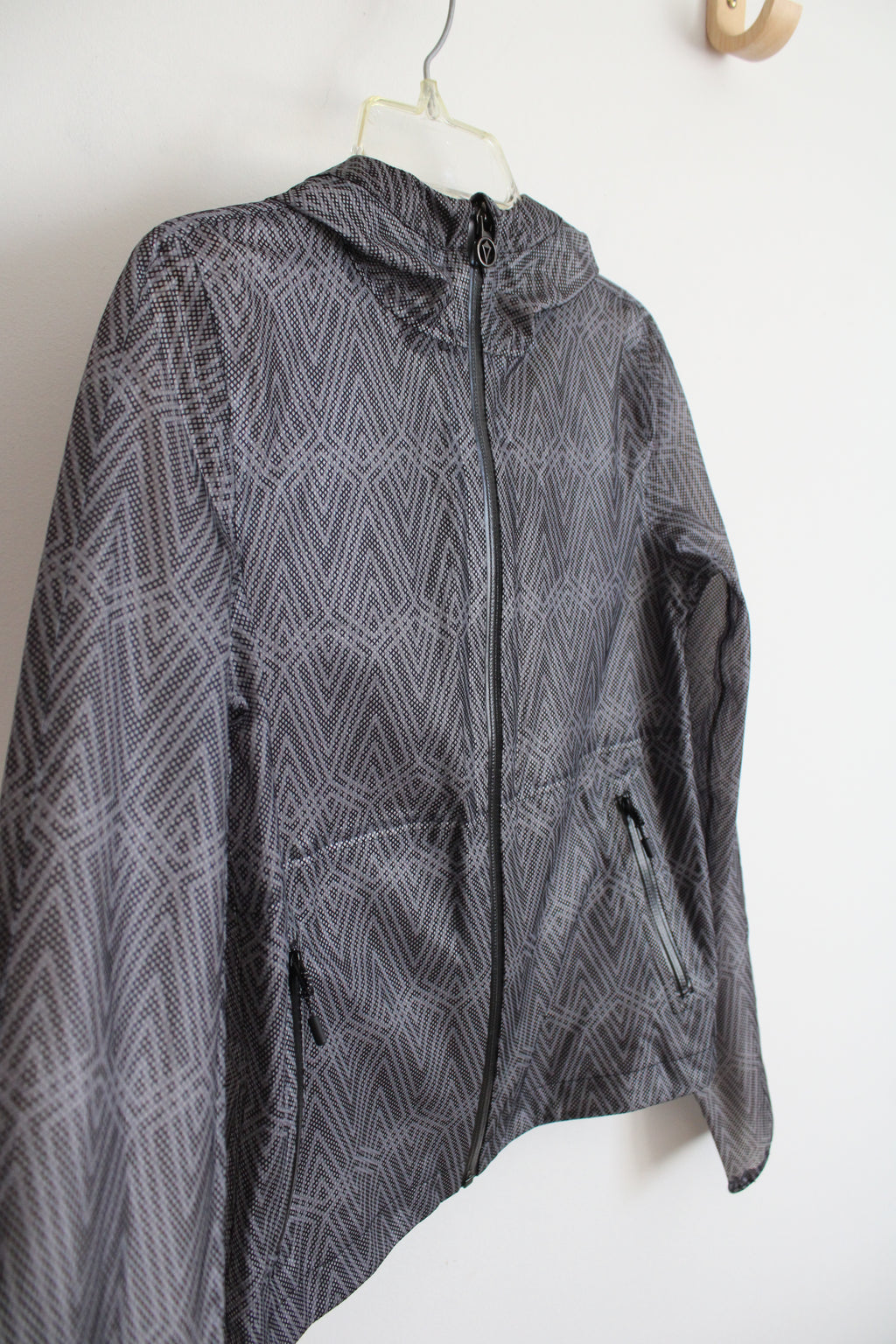 Ivivva Black & Gray Patterned Full Zip Jacket | Youth 10