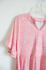 NEW Anrabess Pink & White Floral Dress | XXL