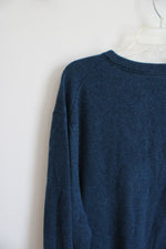 Lands' End Blue Cashmere Pullover | XXL