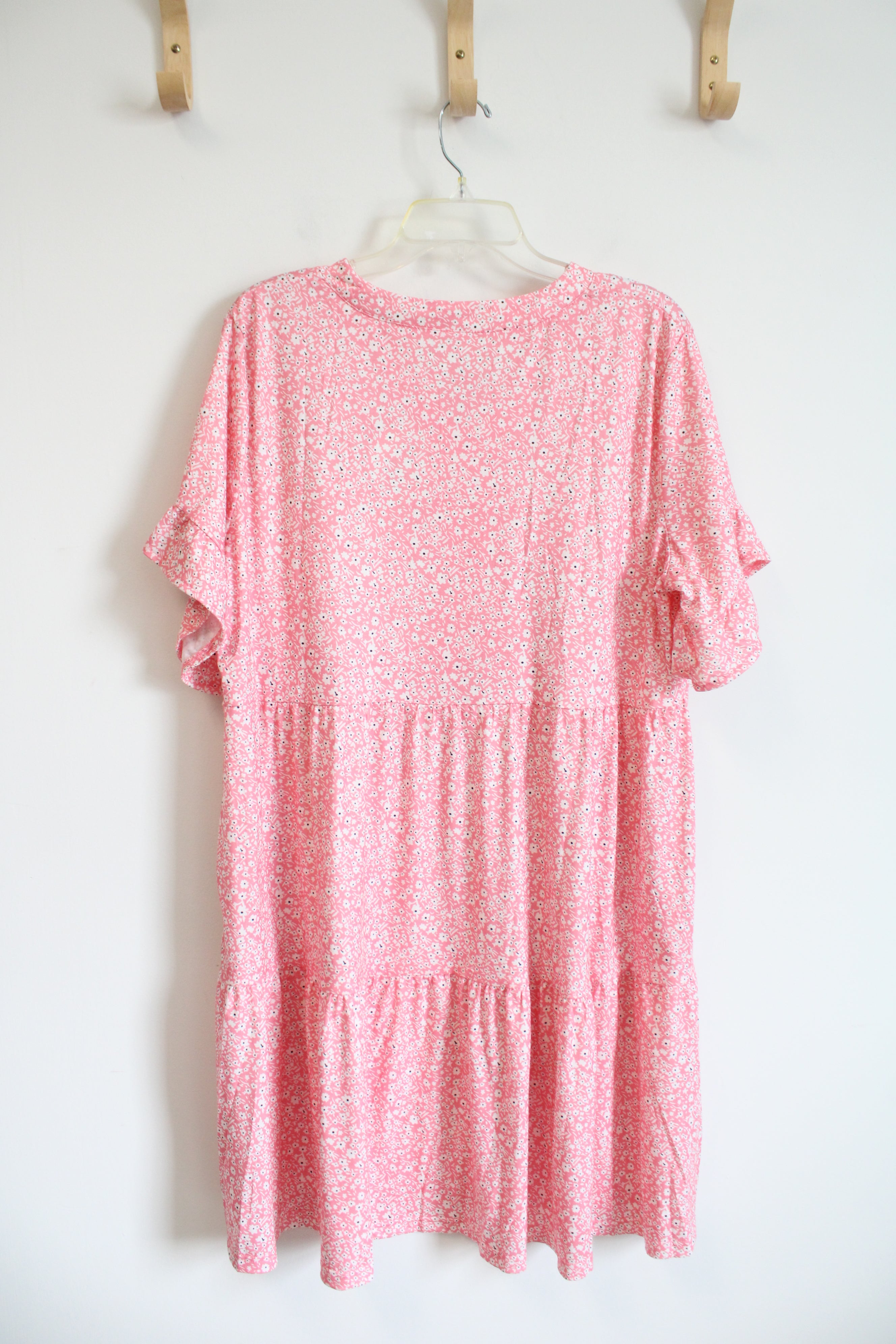 NEW Anrabess Pink & White Floral Dress | XXL