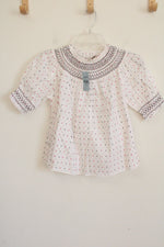 NEW Ann Taylor LOFT White Speckled Top | XXS