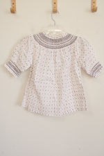 NEW Ann Taylor LOFT White Speckled Top | XXS