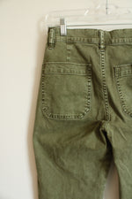 J. Crew Green Slim Wide Leg Pant | 26 Petite