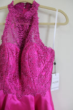 NEW Alyce Paris Raspberry Pink Lace Top Dress | 4