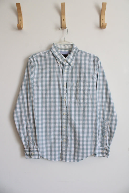 Abercrombie & Fitch Blue Plaid Button Up | S