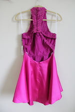 NEW Alyce Paris Raspberry Pink Lace Top Dress | 4