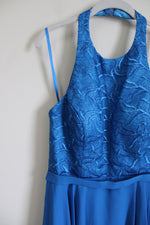 NEW Abby Paris Royal Blue Chiffon Dress | 12