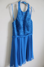 NEW Abby Paris Royal Blue Chiffon Dress | 12