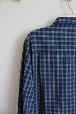 Nick Graham Blue Plaid Button Down | XL