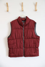 Old Navy Dark Red Puffer Vest | L