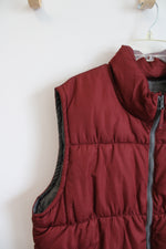 Old Navy Dark Red Puffer Vest | L