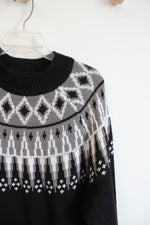 Lane Bryant Black Gray & White Sweater Dress | 22/24