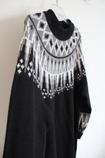 Lane Bryant Black Gray & White Sweater Dress | 22/24