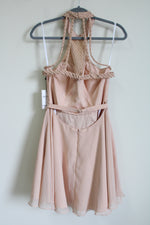 NEW Alyce Rose Gold Nude Pink Studded Dress | 8