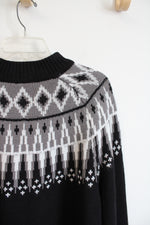Lane Bryant Black Gray & White Sweater Dress | 22/24