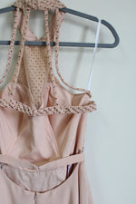 NEW Alyce Rose Gold Nude Pink Studded Dress | 8