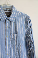 Abercrombie & Fitch Blue and White Striped Button Down | LG