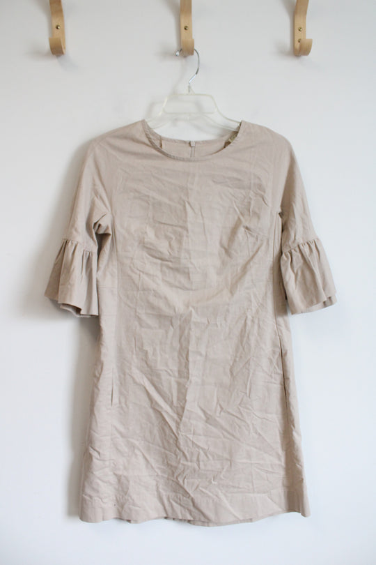 NEW Kim And Proper Tan Bell Sleeve Dress | XXS