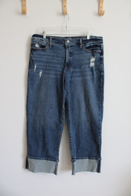 NWT Scoop Benton Straight Ankle Distressed Jeans | 16