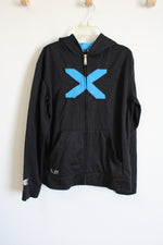 LUX Black Blue Zip Up Jacket | Youth XL (18/20)