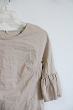 NEW Kim And Proper Tan Bell Sleeve Dress | XXS