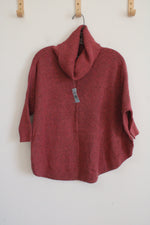 NEW LOFT Pink Knit Poncho Style Sweater | XXS Petite