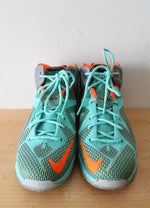 Nike Lebron 12 NSRL Turquoise & Gray Basketball Shoes | Size 5Y