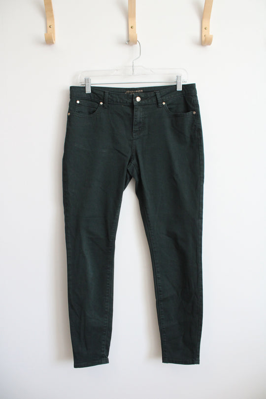 Jennifer Lopez Dark Green Skinny Jeans | 6