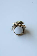 Vintage Green Cameo Ring