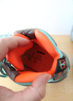 Nike Lebron 12 NSRL Turquoise & Gray Basketball Shoes | Size 5Y