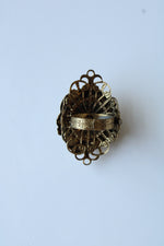 Vintage Green Cameo Ring