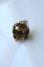 Vintage Green Cameo Ring