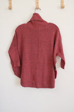 NEW LOFT Pink Knit Poncho Style Sweater | XXS Petite