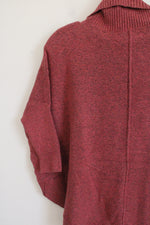 NEW LOFT Pink Knit Poncho Style Sweater | XXS Petite