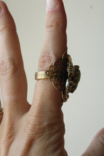 Vintage Green Cameo Ring