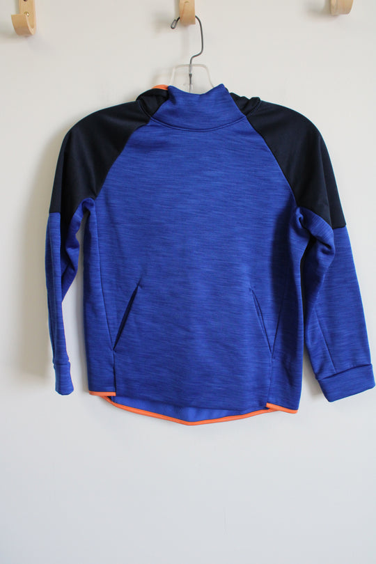 Old Navy Techie Fleece Cobalt Blue Hoodie | Youth M (8)