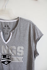 Adidas LA Kings Gray Striped Top | XL