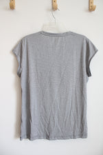 Adidas LA Kings Gray Striped Top | XL