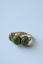 Jade Vintage 14K Yellow Gold Ring | Size 5