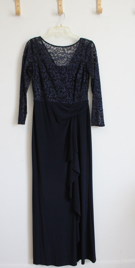 NWT Lauren Ralph Lauren Navy Evening Dress | 4