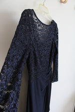 NWT Lauren Ralph Lauren Navy Evening Dress | 4