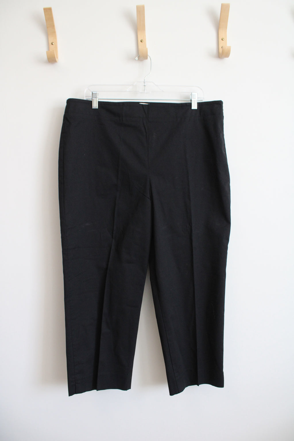 NEW Talbots Black Heritage Capri Pants | 16