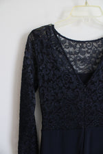 NWT Lauren Ralph Lauren Navy Evening Dress | 4