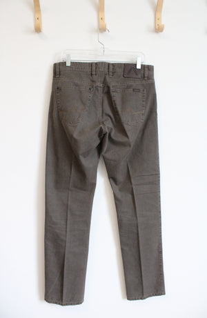 Alberto Modern Fit Vintage Twill Stone Brown Jeans | 33X32