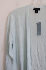 NEW Ann Taylor Lightweight Light Blue Open Cardigan | XXS Petite