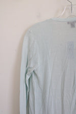 NEW Ann Taylor Lightweight Light Blue Open Cardigan | XXS Petite