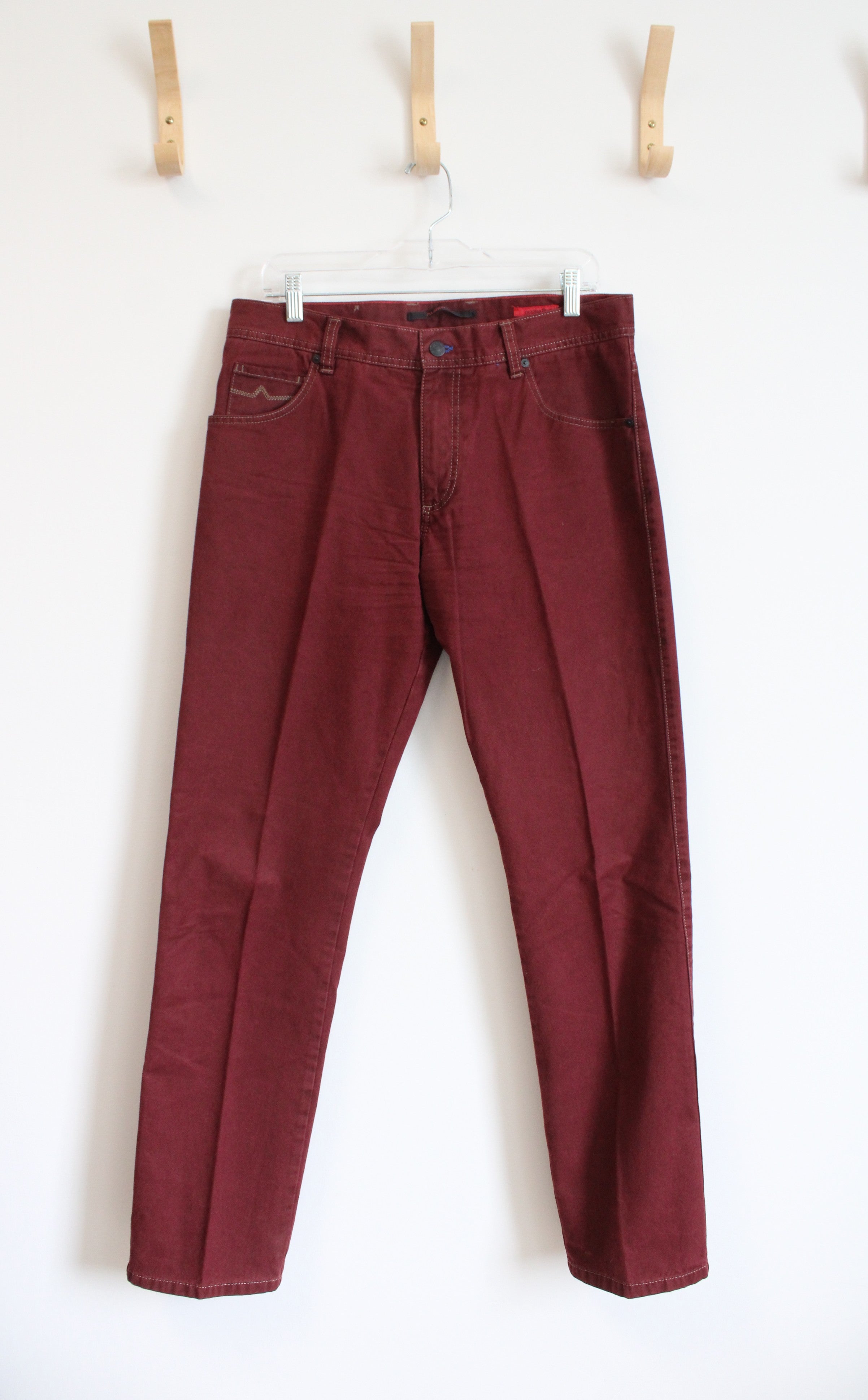 Alberto Modern Fit Vintage Twill Stone Red Jeans | 33X32